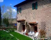 Enchanting portion of a farmhouse in the Tuscan countryside