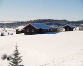 Tradisjonell norsk fjellseterbu p Golsfjellet nr Hemsedal